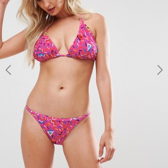 ASOS Other - ASOS Fuller Bust 80's Style Pattern Bikini